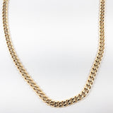 Nice Curb Chain Gold Tone Steel Necklace