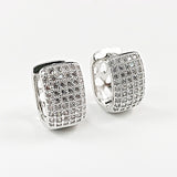 Elegant Micro Pave Style Huggie Brass Earrings